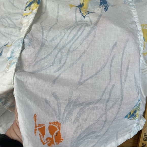 Natural Reflections Women’s Medium Sleeveless Tank fish cotton sheer - Picture 7 of 10